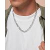 imageLucky Brand 22quot Figaro Chain and Bracelet Set for Men Stainless Steel Mens Jewelry Set Necklace and Bracelet Set