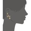 imageLucky Brand 3 Pairs StarampampMoon Shape Studs and Hoops Earrings with Sparkling Stone