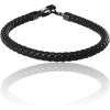 imageLucky Brand Brown Cord Interlock Bracelet for Men 85 BlackPlated Brass Corded Bracelet Male Jewelry