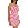 imageLucky Brand Ibiza Tie Dye Dress Casual Beach Cover Ups for WomenCandy Pink