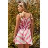imageLucky Brand Ibiza Tie Dye Dress Casual Beach Cover Ups for WomenCandy Pink