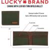 imageLucky Brand Mens Bifold Wallet  ID Window  Card Slots  Genuine Leather  Organization  Durable  StylishCanvasLeather  Khaki