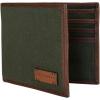 imageLucky Brand Mens Bifold Wallet  ID Window  Card Slots  Genuine Leather  Organization  Durable  StylishCanvasLeather  Olive