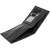 imageLucky Brand Mens Bifold Wallet  ID Window  Card Slots  Genuine Leather  Organization  Durable  StylishFlag Embossed Leather  Black