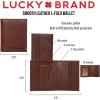 imageLucky Brand Mens Bifold Wallet  ID Window  Card Slots  Genuine Leather  Organization  Durable  StylishSmooth Leather  Black