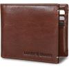 imageLucky Brand Mens Bifold Wallet  ID Window  Card Slots Organization  Durable  Stylish Smooth LeatherBrown One Size