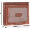 imageLucky Brand Mens Slim Wallet Case  Id Window  Card Slot  Minimalist Design  Lightweight  LeatherLeather Western  Brown