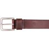 imageLucky Brand Mens Stitched Leather Belt  Classic  Casual  Dress  Everyday  Western  Genuine Leather  Metal BuckleDouble Stitch  Brown