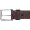 imageLucky Brand Mens Stitched Leather Belt  Classic  Casual  Dress  Everyday  Western  Genuine Leather  Metal BuckleLeather Keeper  Brown