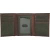 imageLucky Brand Mens Trifold Wallet  Id Window  Card Slots  Leather  Organization  Durable  StylishCanvasLeather  Olive