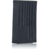 imageLucky Brand Mens Trifold Wallet  Id Window  Card Slots  Leather  Organization  Durable  StylishFlag Embossed Leather  Black