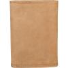 imageLucky Brand Mens Trifold Wallet  Id Window  Card Slots  Leather  Organization  Durable  StylishFlag Embossed Leather  Tan