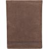 imageLucky Brand Mens Trifold Wallet  Id Window  Card Slots  Leather  Organization  Durable  StylishGrooved Leather  Brown