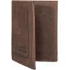 imageLucky Brand Mens Trifold Wallet  Id Window  Card Slots  Leather  Organization  Durable  StylishGrooved Leather  Brown