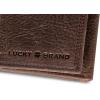 imageLucky Brand Mens Trifold Wallet Id Window Card Slots Leather Organization Durable Stylish Double StitchedBrown TriFold