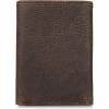 imageLucky Brand Mens Trifold Wallet Id Window Card Slots Leather Organization Durable Stylish Double StitchedBrown TriFold