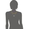 imageLucky Brand Real Gold Plated 2 Layer Pendent Imitation Pearl ampamp Fireball Necklace