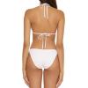 imageLucky Brand Womens Clear Lines Reversible Triangle Top and Tie Side Bottom Bikini Set Adjustable Two Piece SwimsuitsPeri