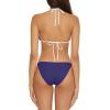 imageLucky Brand Womens Clear Lines Reversible Triangle Top and Tie Side Bottom Bikini Set Adjustable Two Piece SwimsuitsStarry Night