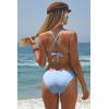 imageLucky Brand Womens Malaga Crochet Tab Side Bikini Bottom Cheeky Coverage Swimwear SeparatesWisteria
