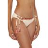 imageLucky Brand Womens Malaga Crochet Trim Tie Side Bikini Bottom Cheeky Coverage Swimwear SeparatesNatural