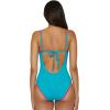 imageLucky Brand Womens Marbella One Piece Swimsuit Adjustable Bathing SuitsOcean