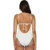 imageLucky Brand Womens Marbella One Piece Swimsuit Adjustable Bathing SuitsWhite