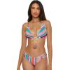imageLucky Brand Womens Porto Covo Tab Side Hipster Bikini Bottom Swimwear SeparatesMulticolor