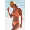 imageLucky Brand Womens Sea of Love Shirred Hipster Bikini Bottom Cheeky Coverage Swimwear SeparatesApricot Ice
