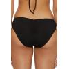 imageLucky Brand Womens Sea of Love Shirred Hipster Bikini Bottom Cheeky Coverage Swimwear SeparatesBlack