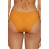 imageLucky Brand Womens Sea of Love Shirred Hipster Bikini Bottom Cheeky Coverage Swimwear SeparatesGold