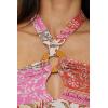 imageLucky Brand Womens Seville Crop Jumpsuit Crochet Trim Casual Beach Cover UpsMulticolor