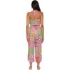 imageLucky Brand Womens Seville Crop Jumpsuit Crochet Trim Casual Beach Cover UpsMulticolor