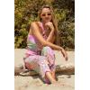 imageLucky Brand Womens Seville Crop Jumpsuit Crochet Trim Casual Beach Cover UpsMulticolor