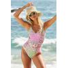 imageLucky Brand Womens Seville Maillot One Piece Swimsuit Adjustable Bathing SuitsMulticolor