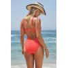 imageLucky Brand Womens Valencia One Piece Swimsuit Plunge VNeck Bathing SuitsCoral