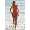 imageLucky Brand Womens Valencia Tie Side Bikini Bottom Cheeky Coverage Swimwear SeparatesCoral