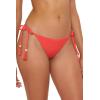 imageLucky Brand Womens Valencia Tie Side Bikini Bottom Cheeky Coverage Swimwear SeparatesCoral