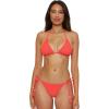 imageLucky Brand Womens Valencia Tie Side Bikini Bottom Cheeky Coverage Swimwear SeparatesCoral