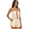 imageLucky Brand womens Malaga Bandeau Romper Crochet Trim Casual Beach Cover Ups for WomenNatural