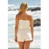 imageLucky Brand womens Malaga Bandeau Romper Crochet Trim Casual Beach Cover Ups for WomenNatural