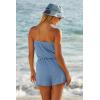 imageLucky Brand womens Malaga Bandeau Romper Crochet Trim Casual Beach Cover Ups for WomenWisteria