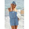 imageLucky Brand womens Malaga Bandeau Romper Crochet Trim Casual Beach Cover Ups for WomenWisteria