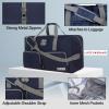 imageLucky Travel Duffel Bags 85L Gym Bag Travel Bag ampamp Large Duffle Bag for Men Foldable Overnight Weekender Bags for Women ampamp Men with Adjustable Shoulder Strap BlackNavy