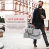 imageLucky Travel Duffel Bags 85L Gym Bag Travel Bag ampamp Large Duffle Bag for Men Foldable Overnight Weekender Bags for Women ampamp Men with Adjustable Shoulder Strap BlackLight Gray