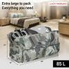 imageLucky Travel Duffel Bags 85L Gym Bag Travel Bag ampamp Large Duffle Bag for Men Foldable Overnight Weekender Bags for Women ampamp Men with Adjustable Shoulder Strap BlackCamo