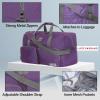 imageLucky Travel Duffel Bags 85L Gym Bag Travel Bag ampamp Large Duffle Bag for Men Foldable Overnight Weekender Bags for Women ampamp Men with Adjustable Shoulder Strap BlackPurple