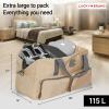 imageLucky Travel Duffel Bags 85L Gym Bag Travel Bag ampamp Large Duffle Bag for Men Foldable Overnight Weekender Bags for Women ampamp Men with Adjustable Shoulder Strap BlackTan