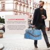 imageLucky Travel Duffel Bags 85L Gym Bag Travel Bag ampamp Large Duffle Bag for Men Foldable Overnight Weekender Bags for Women ampamp Men with Adjustable Shoulder Strap BlackLight Blue