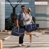 imageLucky Travel Duffel Bags 85L Gym Bag Travel Bag ampamp Large Duffle Bag for Men Foldable Overnight Weekender Bags for Women ampamp Men with Adjustable Shoulder Strap BlackNavy